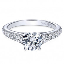 Gabriel & Co. 14k White Gold Contemporary Straight Engagement Ring - ER8259W44JJ