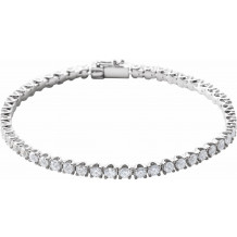 14K White 5 CTW Diamond Line 7 Bracelet - 653536604P