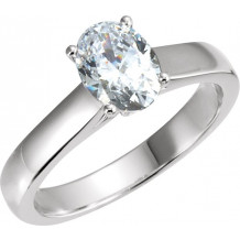 14K White 1/2 CTW Diamond Engagement Ring - 67779139P
