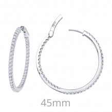 Lafonn 3.48 CTW Hoop Earrings - E3013CLP00