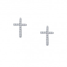 Lafonn Dainty Cross Stud Earrings - E2003CLP00