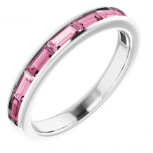 14K White Pink Tourmaline Ring - 12293260033P