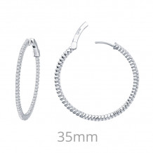 Lafonn 1.77 CTW Hoop Earrings - E3006CLP00