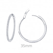 Lafonn 2.64 CTW Hoop Earrings - E3012CLP00