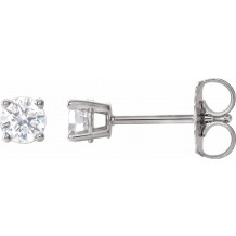 14K White 1/3 CTW Diamond Earrings - 187470199P