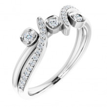 14K White 1/5 CTW Diamond Ring - 122899600P