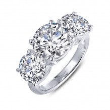 Lafonn Three-Stone Engagement Ring - 8R017CLP05