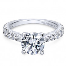 Gabriel & Co. 14k White Gold Contemporary Straight Engagement Ring - ER12293R6W44JJ