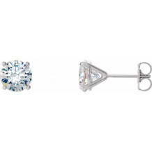14K White 2 CTW Diamond 4-Prong Cocktail-Style Earrings - 297626060P