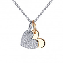 Lafonn Heart Shadow Charm Pendant Necklace - P0215CLT20