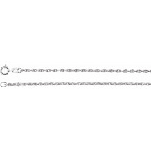 14K White 1.5 mm Rope 7 Chain - CH70106067P