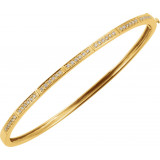 14K Yellow 1/3 CTW Diamond Bangle Bracelet - 64187100418P photo 2