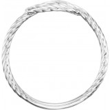 14K White Rope Knot Ring - 51428102P photo 2