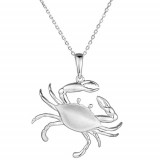 Alamea Sterling Silver Blue Crab Pendant photo