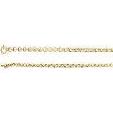 14K Yellow 6.5 mm Hollow Rolo 7 Chain - CH523242068P photo