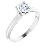 14K White 3/8 CT Diamond Engagement Ring - 1220051040P photo