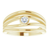 14K Yellow 1/8 CTW Diamond Ring - 122857601P photo 3