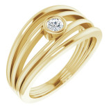 14K Yellow 1/8 CTW Diamond Ring - 122857601P photo