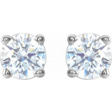 14K White 1/3 CTW Diamond Earrings - 187470191P photo 2