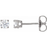 14K White 1/3 CTW Diamond Earrings - 187470191P photo