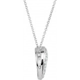 14K White 1/4 CTW Diamond Heart 18 Necklace - 69953101P photo 2