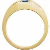 14K Yellow Sapphire Men's Ring - 9739101P photo 2
