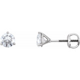 14K White 1 1/2 CTW Diamond Earrings - 6623460075P photo