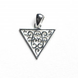 Southern Gates Sterling Silver Triangle Pendant photo