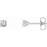 14K White 1/3 CTW Diamond 4-Prong Cocktail-Style Earrings - 297626008P photo