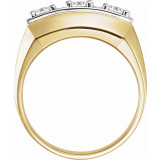 14K Yellow & White 1 CTW Diamond Men's Ring - 60692209271P photo 2