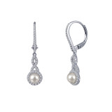 Lafonn Cultured Freshwater Pearl Earrings - E0196CLP00 photo
