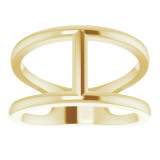 14K Yellow 11.3 mm Negative Space Ring - 51643102P photo 3