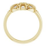 14K Yellow 1/4 CTW Diamond Vintage-Inspired Ring - 124057601P photo 2