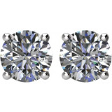 14K White 1 1/2 CTW Diamond Earrings - 1874600067P photo 2