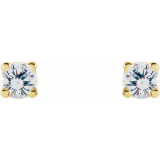 14K Yellow 1 CTW Diamond Earrings - 187470210P photo 2