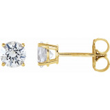 14K Yellow 1 CTW Diamond Earrings - 187470210P photo