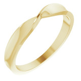 14K Yellow 3 mm Stackable Twist Ring - 51734102P photo