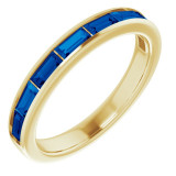 14K Yellow Blue Sapphire Ring - 12293260028P photo