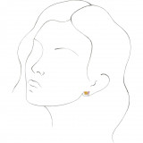14K Rose Yellow Sapphire, Pink Sapphire, & 1/8 CTW Diamond Earrings - 87140602P photo 3