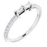 14K White 1/3 CTW Diamond Ring - 12219660000P photo