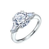 Lafonn Classic Three-Stone Engagement Ring - R0183CLP05 photo