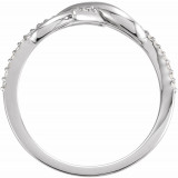 14K White 1/10 CTW Diamond Infinity-Inspired Ring - 123329600P photo 2