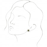 14K Yellow Green Tourmaline & 3/4 CTW Diamond Earrings - 869826009P photo 3