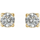 14K Yellow 1/5 CTW Diamond Earrings - 187470205P photo 2