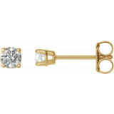 14K Yellow 1/5 CTW Diamond Earrings - 187470205P photo