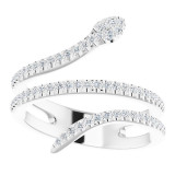 14K White 1/3 CTW Diamond Snake Ring - 123084600P photo 3
