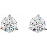 14K White 1/3 CTW Diamond Stud Earrings - 6623360087P photo 2