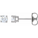 14K White 1/2 CTW Diamond Earrings - 187470200P photo