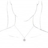 14K White 1/8 CTW Diamond Five-Fold Celtic Necklace - 86976605P photo 3