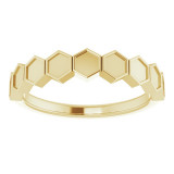 14K Yellow Stackable Geometric Ring - 51738102P photo 3